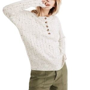 MADEWELL Donegal Bowden Henley Sweater in Coziest Yarn NB382